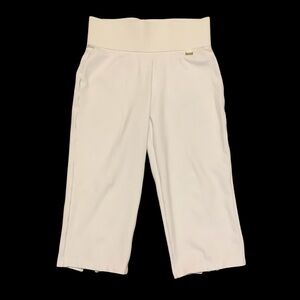 NYGARD SLIMS WHITE PULL-UP CAPRIS/ CROPPED PANTS/ Size M